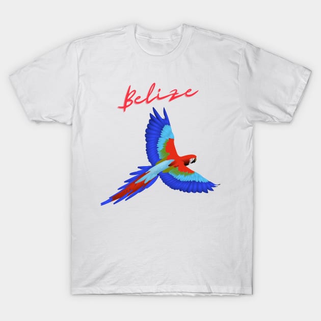 Belize Parrot T-Shirt by TexasRancher